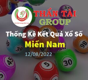 Thống kê kqxs miền nam thứ Năm ngày 12/08/2022 miễn phí với những cặp lô đẹp nhất được thống kê từ dịch vụ mua hộ vé số online thantai39.vn.